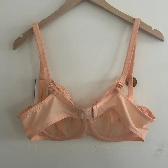 Wacoal Peach Sheer Underwire Bra - Picture 2 of 5
